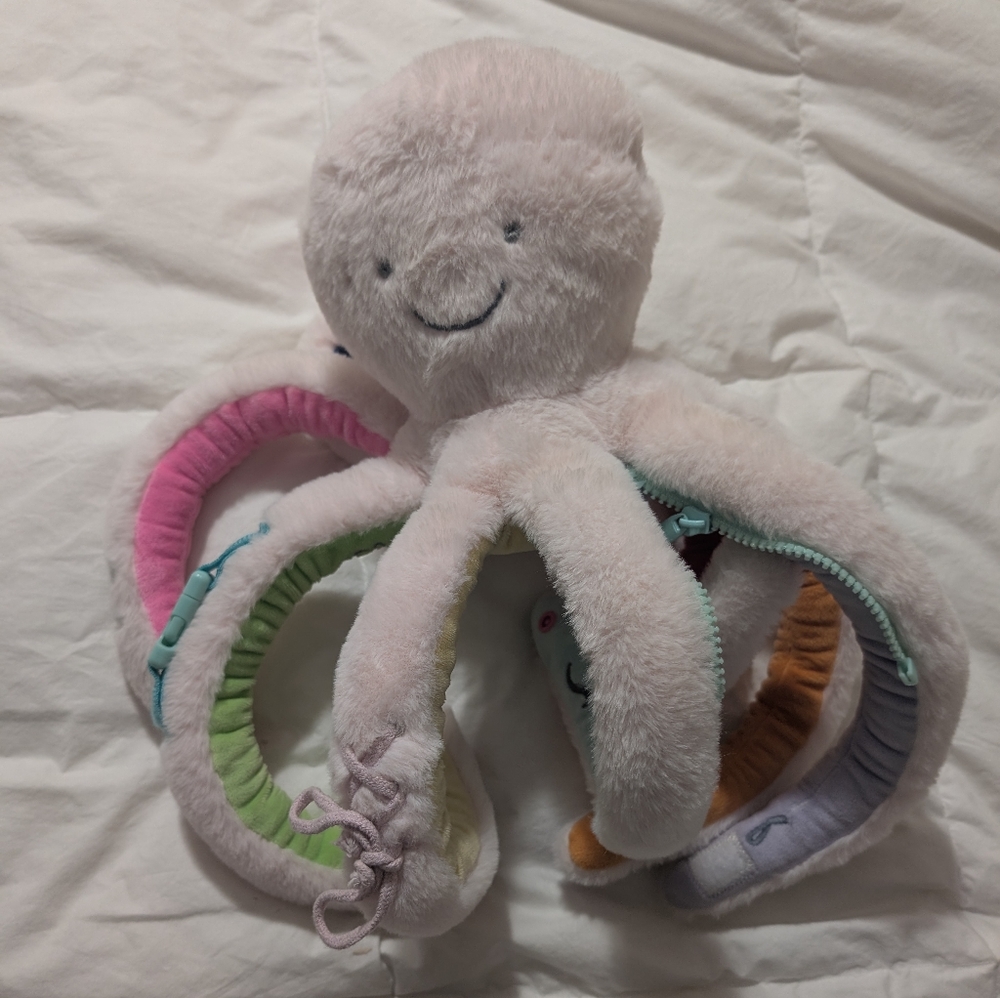 Mud Pie Plush Octopus Toy - Multicolor